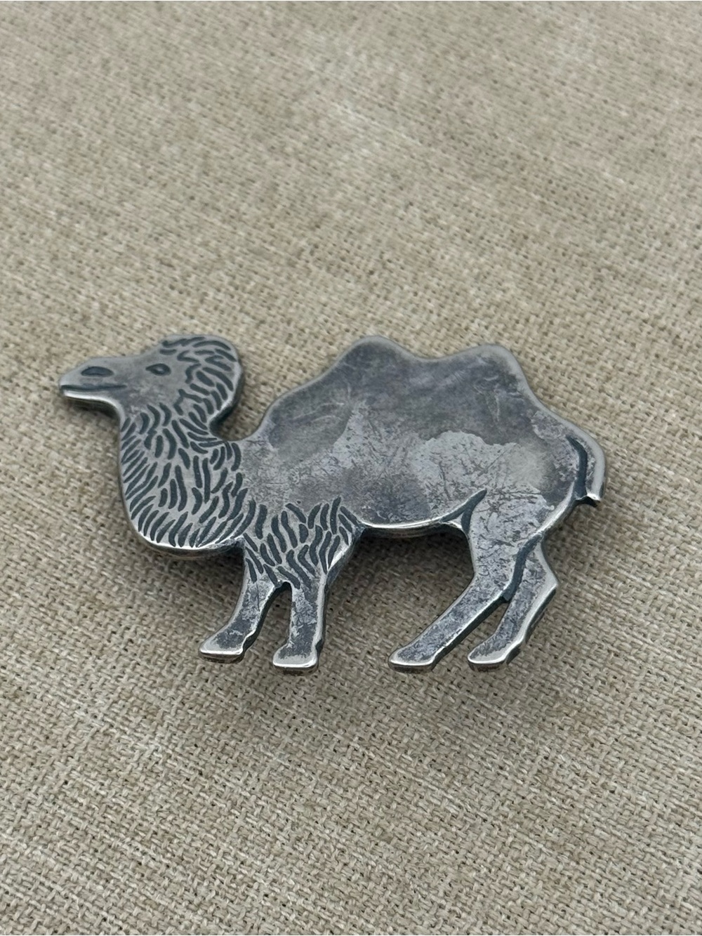 Silver made in Germany Camel Decorative Accent Pin -
